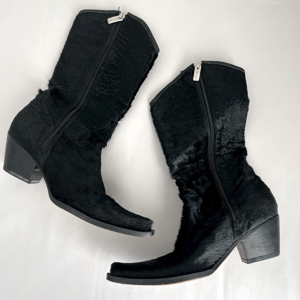🍭 Rockwell Tharp BLACK CROCODILE COWBOY BOOTS‎ Size 36